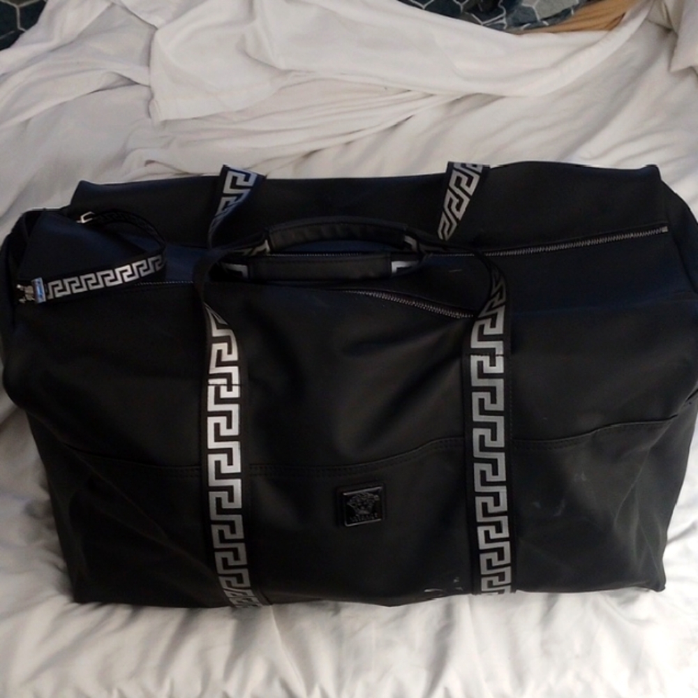 Versace Black Duffel Bag
